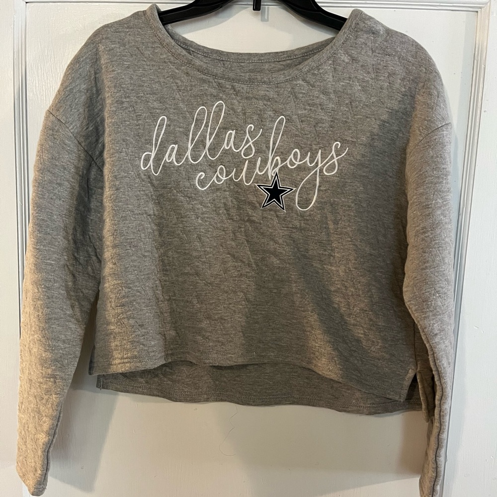 Women’s Dallas Cowboy Crop Sweatshirt Size M